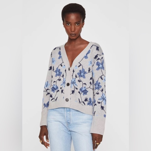 Club Monaco Floral Jacquard Sweater - Picture 2 of 3